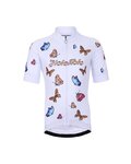 HOLOKOLO Cycling short sleeve jersey and shorts - BUTTERFLIES - black/white