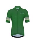 HOLOKOLO Cycling short sleeve jersey and shorts - FLOW JUNIOR - black/green