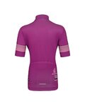 HOLOKOLO Cycling short sleeve jersey and shorts - FLOW JUNIOR - purple/black