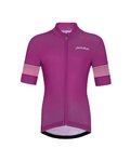 HOLOKOLO Cycling short sleeve jersey and shorts - FLOW JUNIOR - purple/black