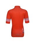 HOLOKOLO Cycling short sleeve jersey and shorts - FLOW JUNIOR - black/red