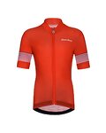 HOLOKOLO Cycling short sleeve jersey and shorts - FLOW JUNIOR - black/red
