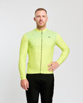 HOLOKOLO Cycling winter long sleeve jersey - STARLIGHT WINTER - yellow