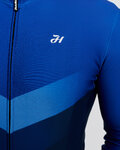HOLOKOLO Cycling winter long sleeve jersey - ARROW WINTER - blue