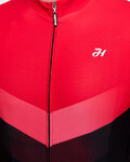 HOLOKOLO Cycling winter long sleeve jersey - ARROW WINTER - red/black