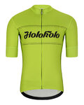 HOLOKOLO Cycling short sleeve jersey and shorts - GEAR UP  - black/yellow