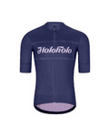 HOLOKOLO Cycling short sleeve jersey and shorts - GEAR UP  - black/blue