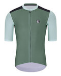 HOLOKOLO Cycling short sleeve jersey and shorts - TECHNICAL - green/black
