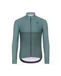 HOLOKOLO Cycling winter set with jacket - STRIPES WINTER - green/black