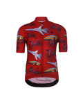 HOLOKOLO Cycling short sleeve jersey and shorts - SPEED - black/red/multicolour