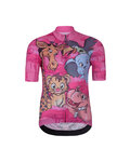 HOLOKOLO Cycling short sleeve jersey and shorts - SAFARI - black/pink/multicolour