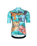 HOLOKOLO Cycling short sleeve jersey and shorts - SAFARI - multicolour/turquoise/black
