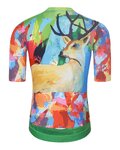 HOLOKOLO Cycling short sleeve jersey and shorts - DEER - multicolour/green