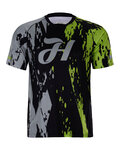 HOLOKOLO Cycling short sleeve jersey - TYRE MTB - black/grey/green