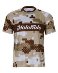 HOLOKOLO Cycling short sleeve jersey - DUNE MTB - brown