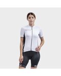 ALÉ Cycling short sleeve jersey and shorts - COLOR BLOCK LADY - white/black