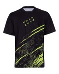 HOLOKOLO Cycling short sleeve jersey - UNIVERSE MTB - black/yellow