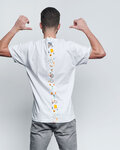 NU. BY HOLOKOLO Cycling short sleeve t-shirt - PEDAL BY PEDAL - multicolour/white