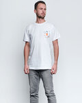 NU. BY HOLOKOLO Cycling short sleeve t-shirt - PEDAL BY PEDAL - multicolour/white