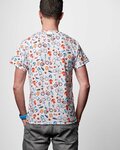 NU. BY HOLOKOLO Cycling short sleeve t-shirt - RIDE ON - multicolour/white