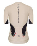 RIVANELLE Cycling short sleeve jersey and shorts - HANDS LADY  - black/beige