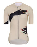 RIVANELLE Cycling short sleeve jersey and shorts - HANDS LADY  - black/beige