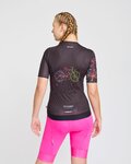 RIVANELLE Cycling short sleeve jersey and shorts - MAAPPI DARK LADY - black/pink