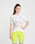 RIVANELLE Cycling short sleeve jersey and shorts - MAAPPI ELITE LADY - yellow/white
