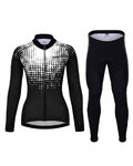 HOLOKOLO Cycling winter set - POLAR LADY WINTER - black/white