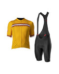 CASTELLI Cycling short sleeve jersey and shorts - GRIMPEUR - orange/black