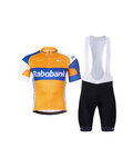 BONAVELO Cycling short sleeve jersey and shorts - RABOBANK - orange/black/blue