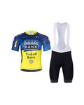 BONAVELO Cycling short sleeve jersey and shorts - SAXO BANK TINKOFF - yellow/blue/black