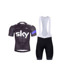 BONAVELO Cycling short sleeve jersey and shorts - SKY - blue/black