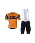 BONAVELO Cycling short sleeve jersey and shorts - MOLTENI ARCORE - orange/black