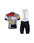 BONAVELO Cycling short sleeve jersey and shorts - 1985 LA VIE CLAIRE - multicolour/black