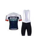 BONAVELO Cycling short sleeve jersey and shorts - BORA 2025 - blue/white/black