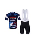 BONAVELO Cycling short sleeve jersey and shorts - SOUDAL-QUICKSTEP 25 - black/blue