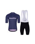 HOLOKOLO Cycling short sleeve jersey and shorts - GEAR UP  - black/blue