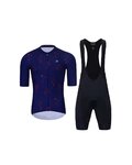 HOLOKOLO Cycling short sleeve jersey and shorts - set - blue/black