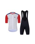 HOLOKOLO Cycling short sleeve jersey and shorts - set - black/white/blue