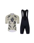 HOLOKOLO Cycling short sleeve jersey and shorts - CRUST  - ivory/black