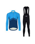 HOLOKOLO Cycling winter set with jacket - ARROW II. WINTER - blue/black