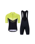 HOLOKOLO Cycling short sleeve jersey and shorts - ARROW II - green/black