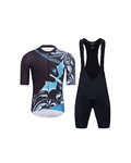 HOLOKOLO Cycling short sleeve jersey and shorts - DRAGON - blue