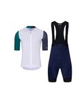 HOLOKOLO Cycling short sleeve jersey and shorts - PERFORMANCE - white/purple/blue/multicolour