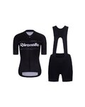 RIVANELLE Cycling short sleeve jersey and shorts - GEAR UP  - white/black