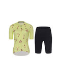 RIVANELLE Cycling short sleeve jersey and shorts - METTLE LADY - black/yellow