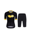 RIVANELLE Cycling short sleeve jersey and shorts - FRUIT LADY - yellow/black