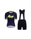 RIVANELLE Cycling short sleeve jersey and shorts - FRUIT LADY  - black/blue