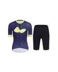 RIVANELLE Cycling short sleeve jersey and shorts - FRUIT LADY - black/blue